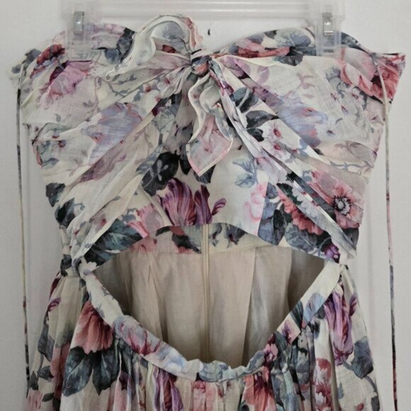 As Seen on Anne Hathaway Zimmermann Jasper Tie Halter‎ Dress XS b110E2of2T - Picture 6 of 12